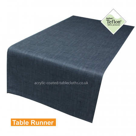 Symphony Light Denim Acrylic Coated Table Runner