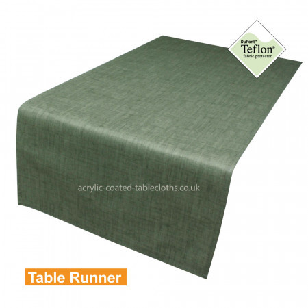 Symphony Soft Green Acrylic Coated Table Runner