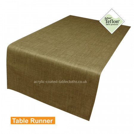 Symphony Almond Green Acrylic Coated Table Runner
