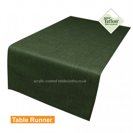 Symphony Douglas Green Acrylic Coated Table Runner
