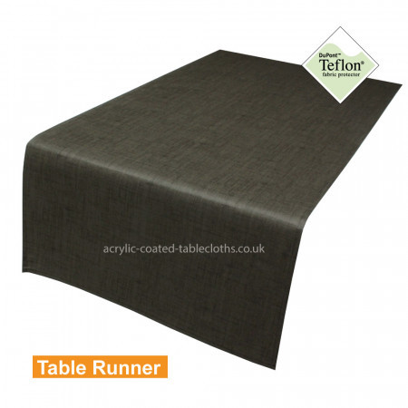 Symphony Graphite Acrylic Coated Table Runner