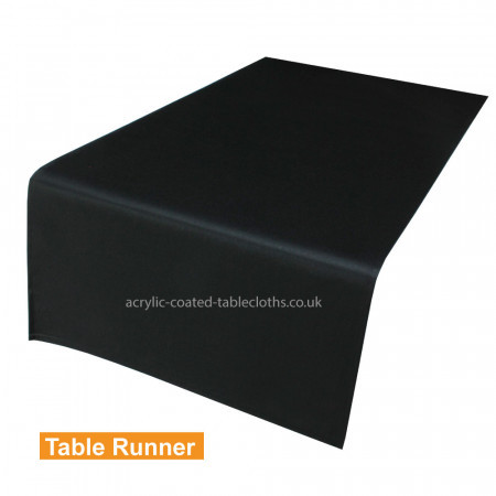 Maison Black Acrylic Coated Table Runner