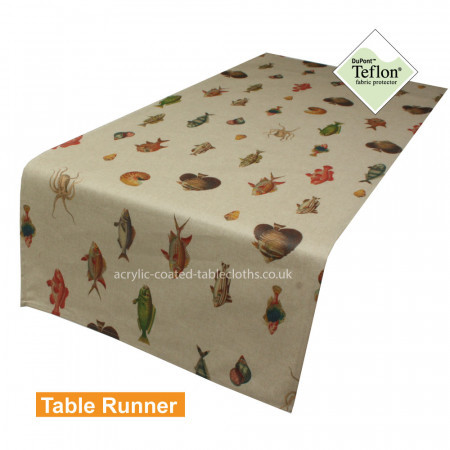 Go Fish Acrylic Coated Table Runner