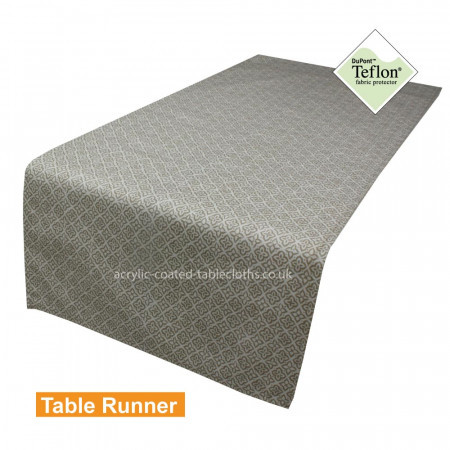 Milton Beige Acrylic Coated Table Runner