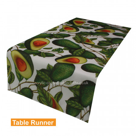 Mexican Avocado Acrylic Coated Table Runner