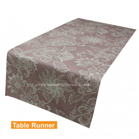 Danny Boy Soft Bordeaux Acrylic Coated Table Runner