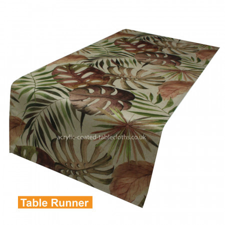 Sanderson Palm Acrylic Coated Table Runner