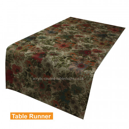 Sanderson Autumn Acrylic Coated Table Runner