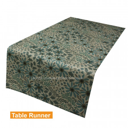 Ocean Petals Acrylic Coated Table Runner