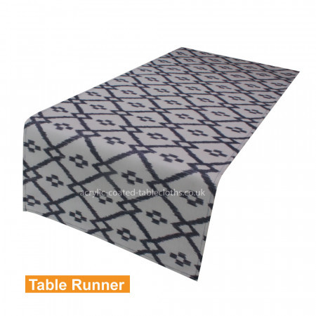 Kasbar Ink Acrylic Coated Table Runner