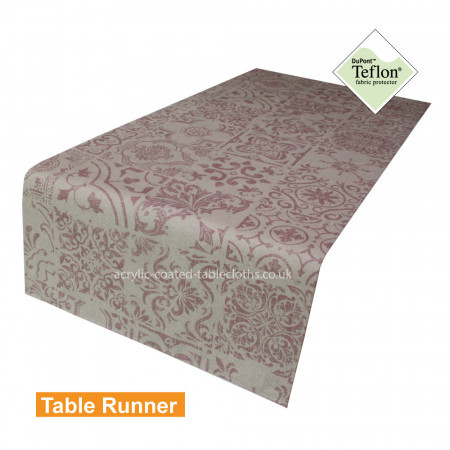 Medina Rose Acrylic Coated Table Runner