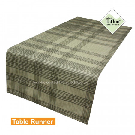 Wiggly Woo Grey Acrylic Coated Table Runner