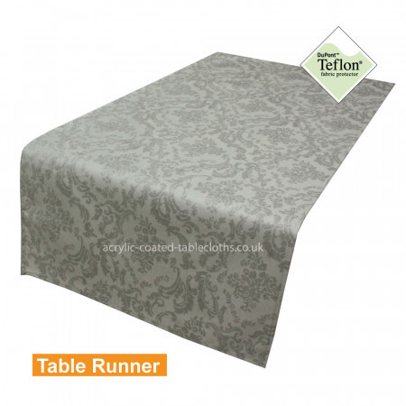 Park Lane Silver Acrylic Coated Table Runner