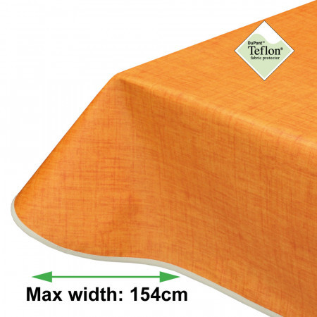 Symphony Orange Acrylic Coated Tablecloth with Teflon