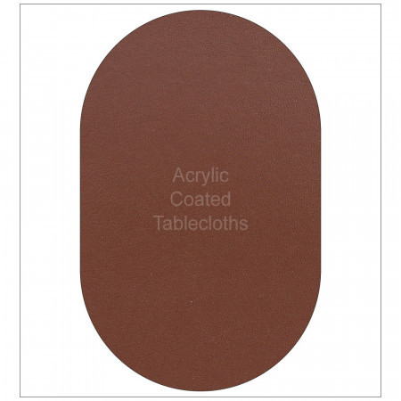 Oval Brown Table Felt