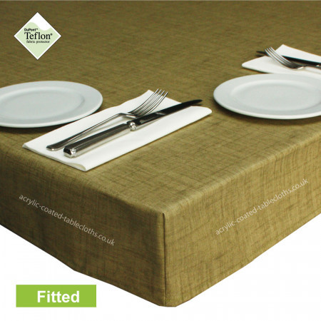 Fitted Tablecloth Symphony Almond Green