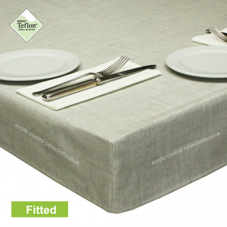 Fitted Tablecloth Symphony Light Silver