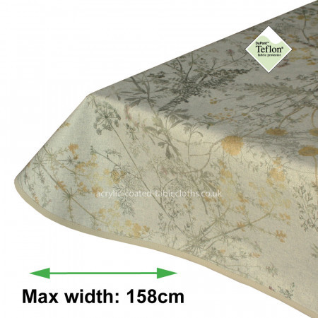 Green Fields Acrylic Coated Tablecloth with Teflon