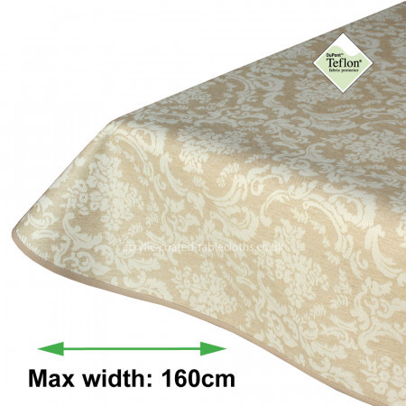 Park Lane Golden Acrylic Coated Tablecloth