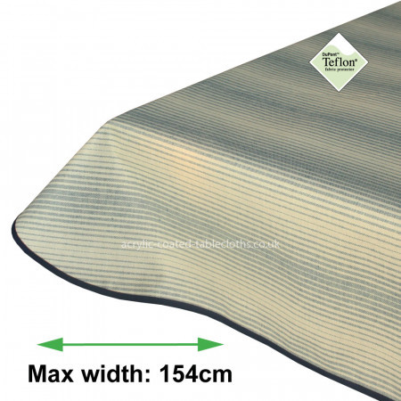 Seismic Lines Blue Acrylic Coated Tablecloth with Teflon