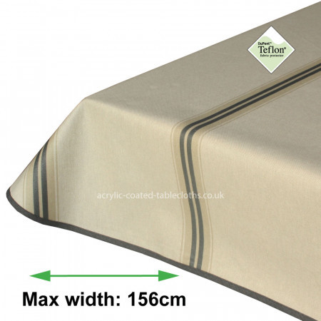 Longitude Lines Acrylic Coated Tablecloth with Teflon