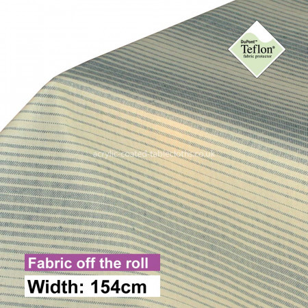 Seismic Lines Blue Acrylic Coated Fabric