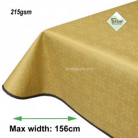 Berkeley Saffron Acrylic Coated Tablecloth