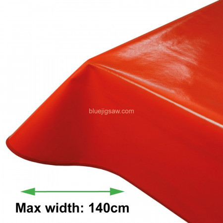 Red Vinyl PVC Tablecloth