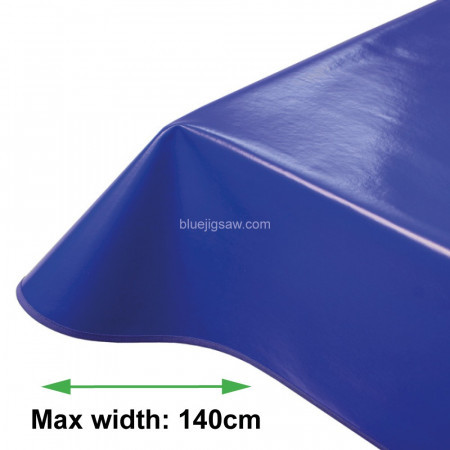 Blue Vinyl PVC Tablecloth