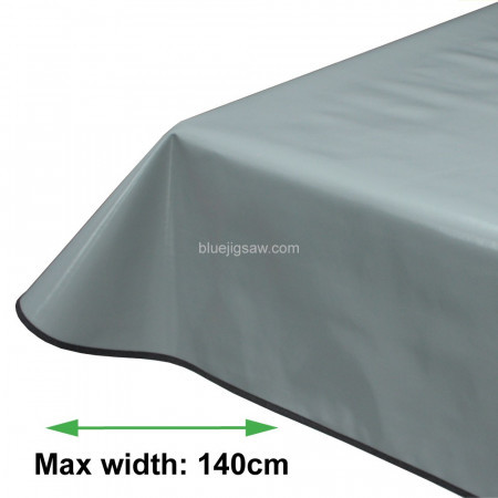 Grey Vinyl PVC Tablecloth