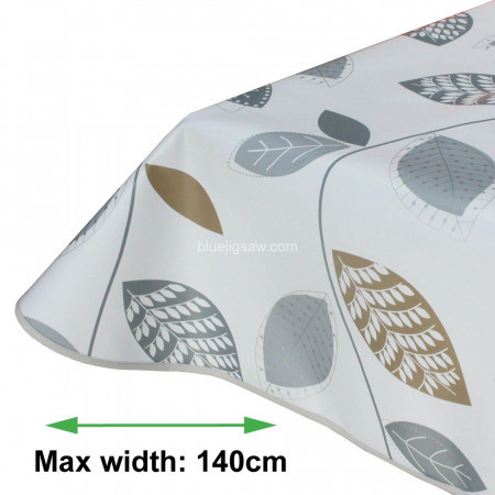 Large Leaf Vinyl PVC Tablecloth