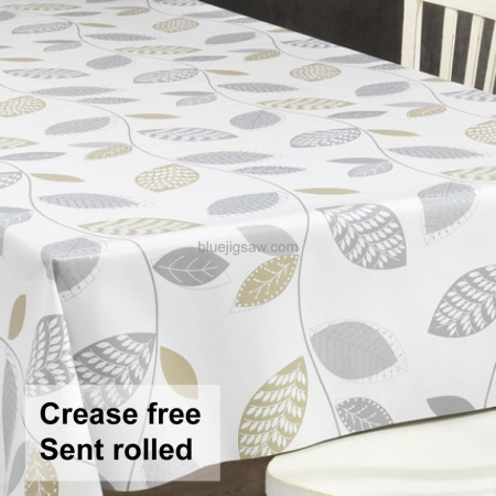 Large Leaf Vinyl PVC Tablecloth