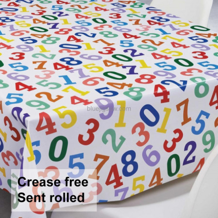 Learn To Count Vinyl PVC Tablecloth