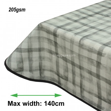 Vanya Grey Acrylic Coated Tablecloth