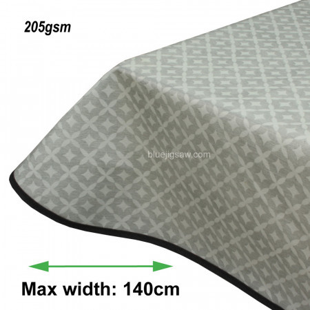 Salma Grey Acrylic Coated Tablecloth