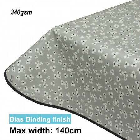 Lola PVC Tablecloth Niwa Silver Cloud