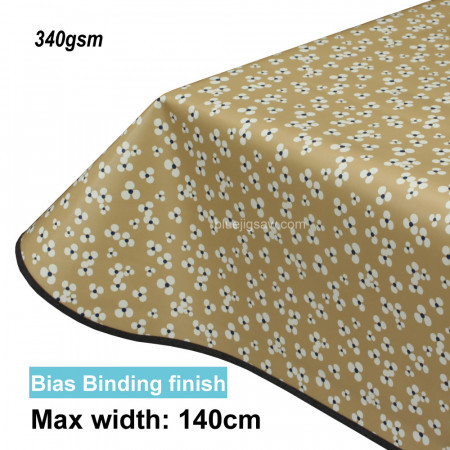 Lola PVC Tablecloth Niwa Peanut