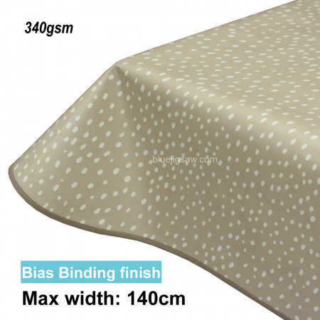 Lola PVC Tablecloth Spot On Cream