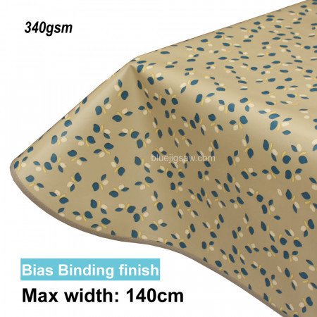 Lola PVC Tablecloth Flower To The People Oatmeal