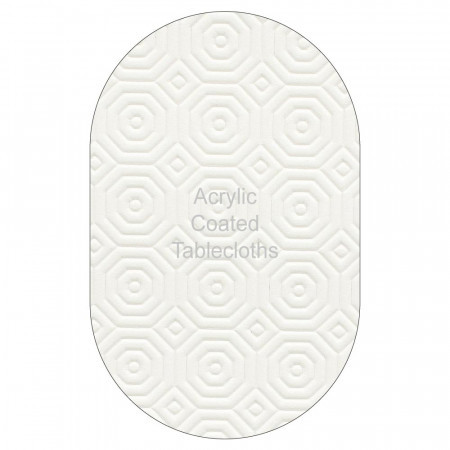 Oval White Table Protector
